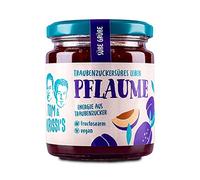 Tom & Krissi's Plum Fruit Spread, 220g - Low Fructose Spread, Vegan