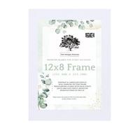 Tom Morgan Pictures 12x8 (30.5cm x 20.3cm) Photo Frame, White, Freestanding & Wall Hanging Modern Picture Frame - 8x12 Frame
