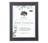 Tom Morgan Pictures 8x6 (20.3cm x 15.2cm) Photo Frame, Black, Freestanding & Wall Hanging Modern Picture Frame - 6x8 Frame