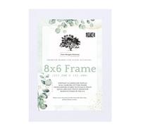 Tom Morgan Pictures 8x6 (20.3cm x 15.2cm) Photo Frame, White, Freestanding & Wall Hanging Modern Picture Frame - 6x8 Frame