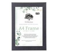 Tom Morgan Pictures A4 (29.7cm x 21cm) Photo Frame, Black, Freestanding & Wall Hanging Modern Picture Frame