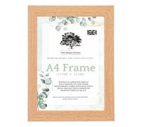 Tom Morgan Pictures A4 (29.7cm x 21cm) Photo Frame, Oak, Freestanding & Wall Hanging Modern Picture Frame