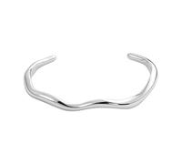Tom Morris Curve Cuff Bracelet Stainless Steel TM00057 - Unisex - Stainless Steel Silver