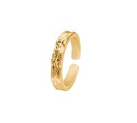 Tom Morris Ring Stainless Steel TM00044 - Man - Stainless Steel Gold Adjustable