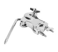 Tom Mount Bracket, Zinc Alloy Drum Racks Clamp, 360-Degree Rotating Drums Rack, Compact Versatile Multi Functional, Fits Most Models, Product Size: About 5.35 inches, Silver