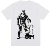 Tom of Finland Boyfriend Gay Cops Mens T-Shirt Graphic Unisex Tee White S
