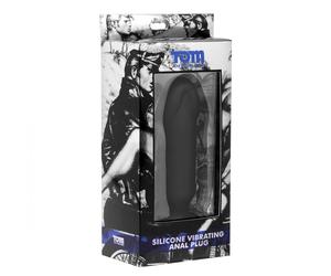 TOM OF FINLAND Silicone Vibrating Anal Plug, Length Insertable 4.5”/11.4 cm
