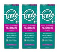 Tom? of Maine Antiplaque and Whitening Toothpaste Fluoride Free Fennel 3 Pack 4.5 Oz