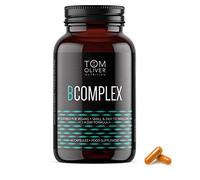 Tom Oliver Nutrition Vitamin B Complex | B Vitamins for Energy, Nervous & Hormone Support | Vitamins B1, B2, B3, B5, B6, B12, C & Biotin | Suitable for Vegetarians and Vegans, 60 count