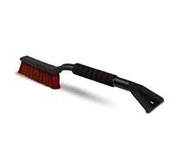 ToM PaR Brush and Scraper, 2-in-1 Snow Brush and Ice Scraper, Ergonomic, Warm Soft Touch Handle, Scratches No Car Windows, Cold-Resistant Plastic, Length: 65 cm, Red