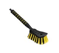 ToM PaR Car Wash Brush I Water Brush with Hose Connection I Car Wash Brush with Water Connection I Tightly Articulated Bristles I Comfortable Handle I Length 44 cm I Yellow