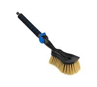 ToM PaR Washing Brush, Water Brush, Car Wash Brush with Water Connection, Quick Release for Water Valve, Soft, Fine and Delicate Bristles, Comfortable Handle, Length: 54 cm, Blue