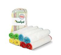 tom&pat® Bamboo Cloths for Washing-Up & Cleaning without Microplastics • 8-Piece Set • 4 Colours Separation • Streak-Free as Dishcloth or Glass Cloth • Kitchen, Bath, Furniture • Dermatest Very Good