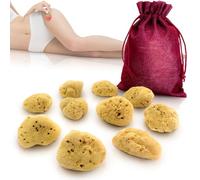 tom&pat® Menstrual Sponge Made from Natural Sea Sponge • Alternative to Tampons • Washable and Reusable • Dermatest Excellent • Travel Case • Mediterranean Quality Greece (Size S / 10 x 3-5 cm)