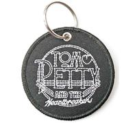 Tom Petty Circle Logo Patch Keychain Keyring in Black Tom Petty Black One Size