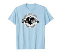 Tom Petty Country Black and White Logo T-Shirt, Men, Baby Blue, Medium