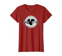 Tom Petty Country Black and White Logo T-Shirt, Women, Cranberry Red, Small