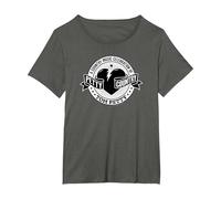 Tom Petty Country Black and White Logo T-Shirt, Women's Plus, Asphalt Grey, 3X