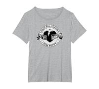 Tom Petty Country Black and White Logo T-Shirt, Women's Plus, Heather Grey, 2X