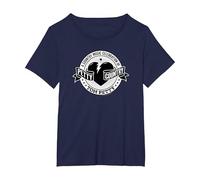 Tom Petty Country Black and White Logo T-Shirt, Women's Plus, Navy Blue, 5X