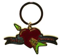 Tom Petty Flying Heart keyring Keychain in Yellow Tom Petty Yellow One Size