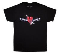 Tom Petty Heart Logo T-Shirt in Black | Size: XL Tom Petty Black XL