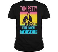 Tom Petty Men's Full Moon Fever Cotton T-Shirt in Black | Size: Large Tom Petty Black L