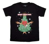 Tom Petty Men's Merry Christmas T-Shirt in Black | Size: 2XL Tom Petty Black 2XL