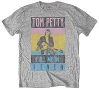 Tom Petty & The Heartbreakers 'Full Moon Fever' (Grey) T-Shirt