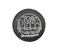 Tom Petty & The Heartbreakers Patch Circle Logo Official Black Woven Accessory Size