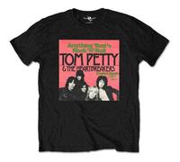 Rock Off Tom Petty & The Heartbreakers 'Anything' (Black) Unisex Short Sleeve T-Shirt (PETTS16MB, UK, Alpha, XL, Regular, Regular)