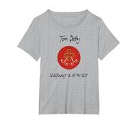 Tom Petty Wildflowers and All The Rest T-Shirt, Women's Plus, Heather Grey, 5X