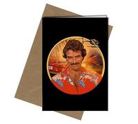 TOM SELLECK MAGNUM PI ARTWORK - A5 GREETING CARD