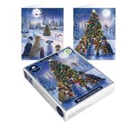 Tom Smith 20 Boxed Luxury Eco Friendly Christmas Cards 2 Cats & Dogs Designs