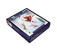Tom Smith Christmas Cards Pack 15 - Luxury Santa Xmas Card Set Envelopes | Recycled, Eco Friendly, Boxed Multipack, Includes Seals, Seasonal Designs, Festive Greetings, Family Friends Christmas