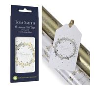Tom Smith Golden Sparkle Christmas Wreath Gift Tags 6 Pack