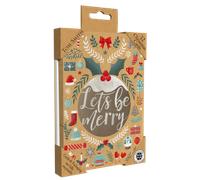 Tom Smith Luxury Christmas card Let's Be Merry - 12 pcs
