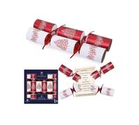 Tom Smith Pack 6 Red & White Xmas Tree Design Fill Your Own Charity Christmas Crackers