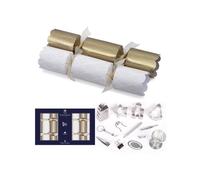 Tom Smith Pack 8 Deluxe White & Gold Leaf Design Charity Christmas Crackers