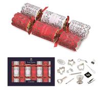 Tom Smith Pack 8 Red & White Foliage Eco Charity Christmas Crackers Family