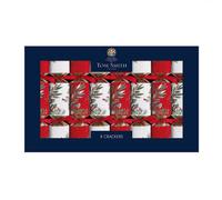 Tom Smith Pack Of 8 Red Deluxe Crackers