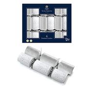 Tom Smith - Traditional Christmas Crackers | Christmas Cracker Set in Box | Seasonal Cracker Gift Box | Silver & White Premium - 6/6 X 14" WB