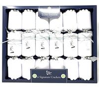 Tom Smith Traditional Christmas Set Seasonal Cracker Gift Box | Silver & White Signature-6/6 X 14 WB …, Multicolor, One Size