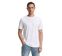Cotton Crew Neck T-Shirt Tom Tailor (x2) Blanc 3XL
