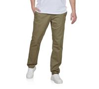 TOM TAILOR Chino Trousers Men's Regular Fit Stretch Fabric Trousers Plain Beige Blue Navy Green 30 31 32 33 34 36 38, Faded Leaf Green (34880), 34 W/36 L