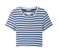 Tom Tailor Cropped Striped Rib Short Sleeve T-shirt