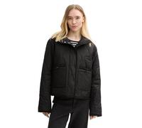 TOM TAILOR Denim Women's 1044454 Jacket, 14482-Deep Black, XL