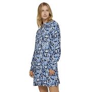 TOM TAILOR Denim Ladie's 1027333 Patterned Shirt Dress, 27596-Blue Flower Print, S