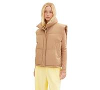 TOM TAILOR Denim Ladie's 1034127 Vest, 31262-Apple Cinnamon Brown, S