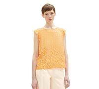 TOM TAILOR Denim Ladie's 1035708 Blouse, 32188-Orange Flower Print, L